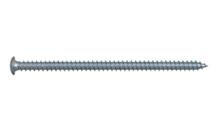 Turboschraube mit Halbrundkopf Ø12,5 - Stahl - verzinkt blau - 7,5 X 102 - TX30