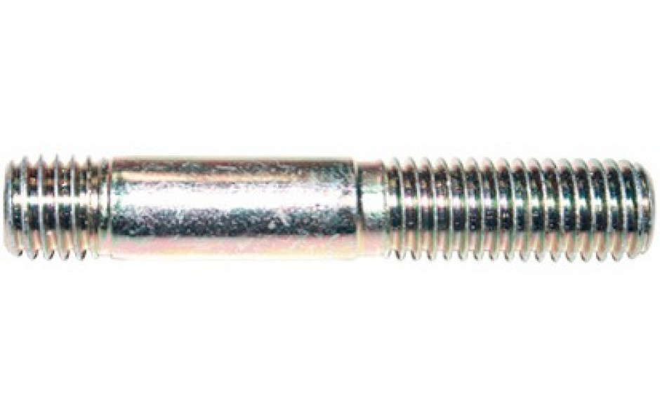 Stiftschraube DIN 938 - 5.8 - verzinkt blau - M6 X 20