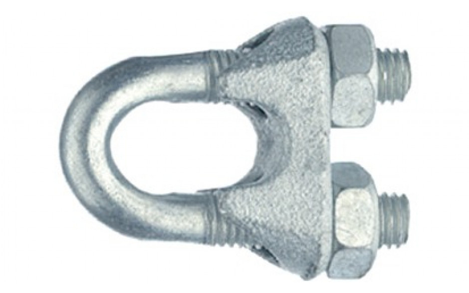 Seilklemmen 9/16 Zoll = 14 mm ähnlich DIN 741 Stahl verzinkt