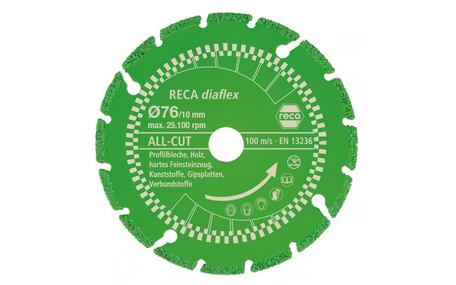 RECA diaflex ALL-CUT 76 x 10 x 1 mm