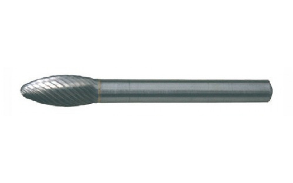 RECA Hartmetall-Frässtifte Flammenform ohne Spanbrecher Durchmesser x Länge 8 x 20 mm mit 6 mm Schaft