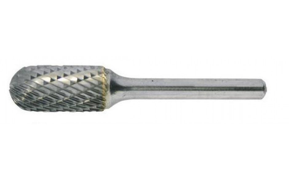 RECA Hartmetall-Frässtifte Kugelzylinderform kreuzverzahnt Durchmesser x Länge 6 x 18 mm mit 6 mm Schaft