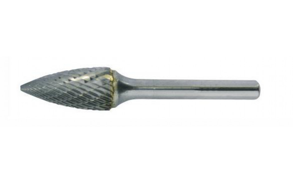 RECA Hartmetall-Frässtifte Spitzbogenform kreuzverzahnt Durchmesser x Länge 6 x 18 mm mit 6 mm Schaft