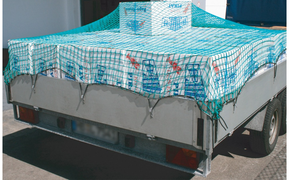 Ladungssicherungsnetz mit umlaufenden Gummiband, 300 x 400 cm