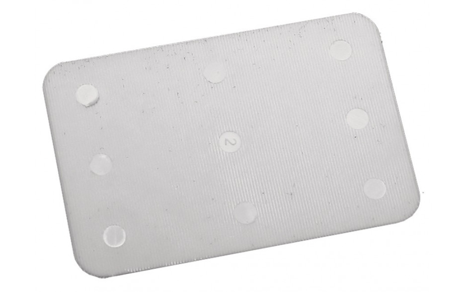 Unterlegplatten Kunststoff 60 x 40 x 1,5 mm weiß (PAK=1000ST)
