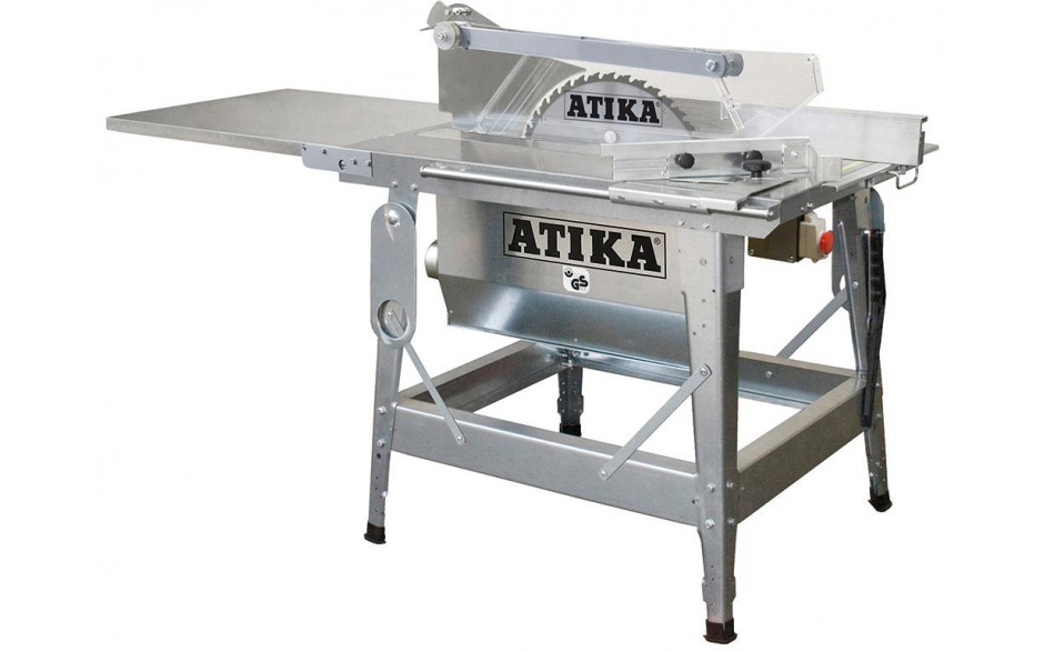 ATIKA Baukreissäge BTU-450 Plus, 4,4 kW, mit HM-Sägeblatt 450 mm, Schnitttiefe 150mm mit Tischverlängerung und zusätzlichen Verstrebungen