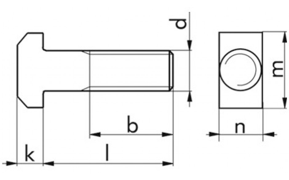 Hammerschraube DIN 186A - A4 - M24 X 80