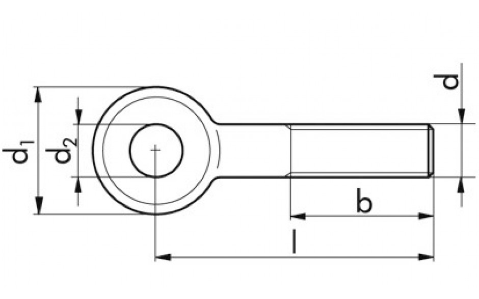 Augenschraube DIN 444B - 4.6 - blank - M8 X 50