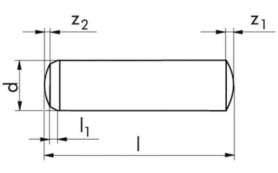 Zylinderstift DIN 6325 - Stahl - blank - 1,5m6 X 12