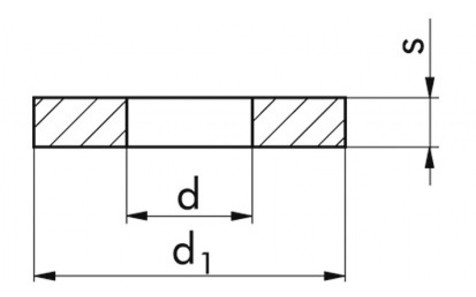 Scheibe DIN 6340 - Stahl - blank - M14=15mm