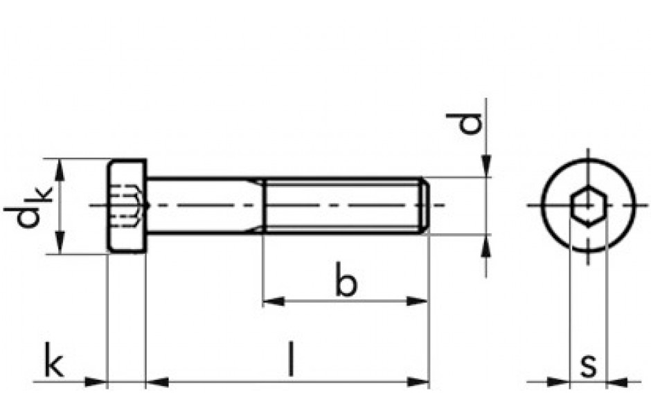 Zylinderschraube DIN 7984 - 08.8 - Zinklamelle silber - M6 X 50