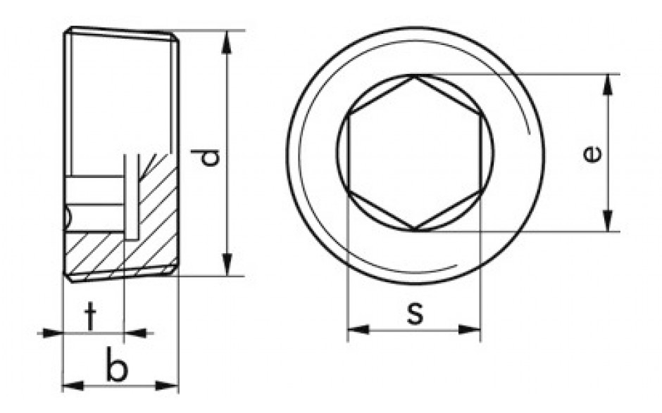 Verschlussschraube DIN 906 - Messing - blank - R 1/2