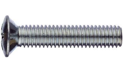 Linsen-Senkschraube DIN 966 - 4.8 - verzinkt blau - M4 X 8 - PH