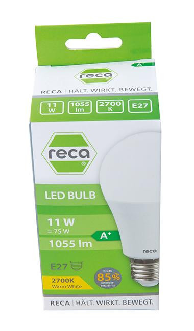 RECA LED BULB 11W E27 WARMWEIß 1055LM