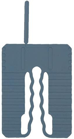 Montagefix mit Fahne Kunststoff 60 x 45 x 2 Blau