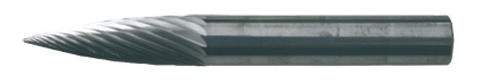 RECA Hartmetall-Frässtifte Geschossform ohne Spanbrecher Durchmesser x Länge 6 x 18 mm mit 6 mm Schaft