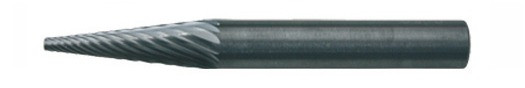 RECA Hartmetall-Frässtifte Spitzkegelform ohne Spanbrecher Durchmesser x Länge 6 x 18 mm mit 6 mm Schaft