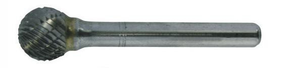RECA Hartmetall-Frässtifte Kugelform kreuzverzahnt Durchmesser x Länge 10 x 9 mm mit 6 mm Schaft