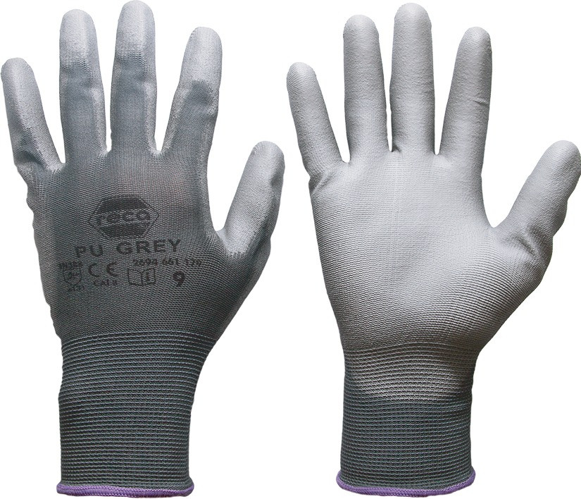 RECA Handschuh Pu Grey, Gr. 11 /RS