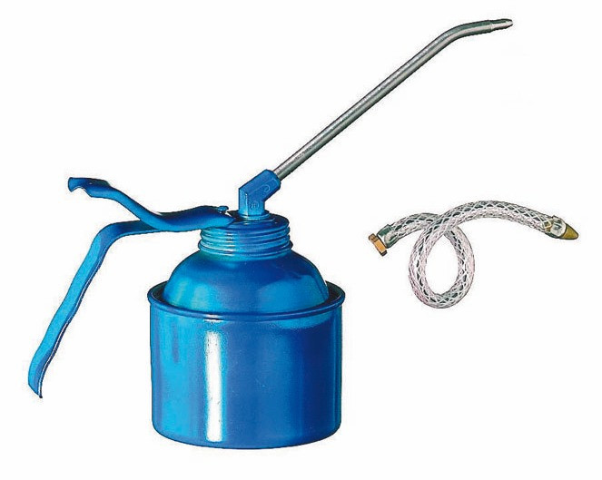 Pumpenschmierkanne mit flexiblem und starrem Spritzrohr, 2/0.35