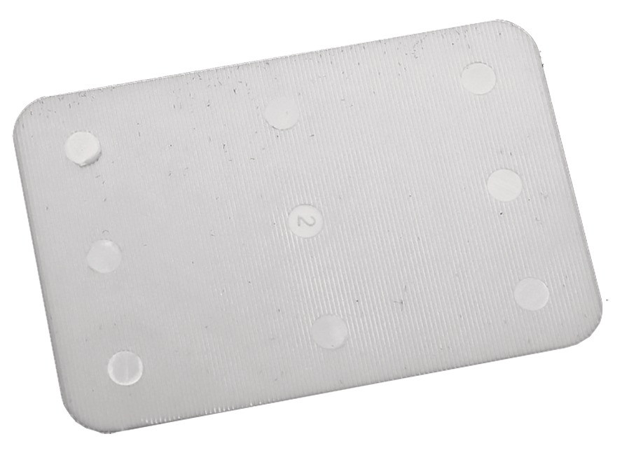 Unterlegplatten Kunststoff 60 x 40 x 1,5 mm weiß (PAK=1000ST)