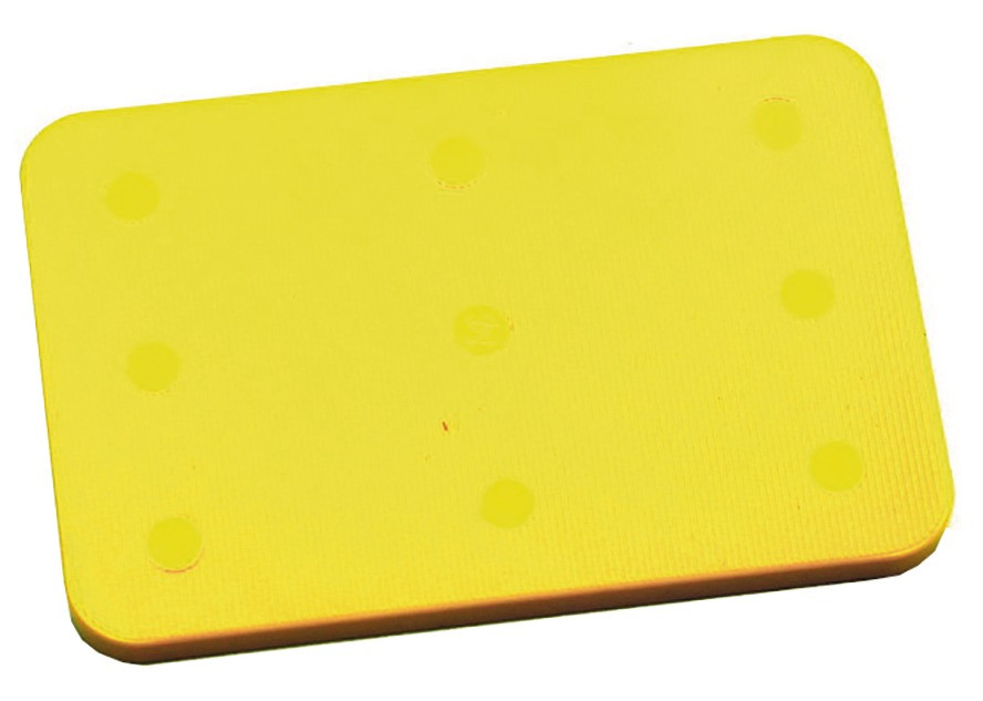 Unterlegplatten Kunststoff 60 x 40 x 4 mm gelb (PAK=1000ST)