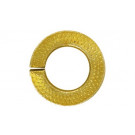 Sigurnosni nazubljeni prsten za šestougaone vijke, opružni čelik, žuto pocinkovan, M6 = 6,1 mm