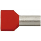Cevasta stopica TWIN, crvena, 2x1 mm² x 12/19