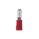 Utična cilindrična stopica 4 mm, crvena, za presek kabla 0,5-1,0 mm²