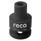 RECA udarni nasadni ključ 1/2'', kratki, veličina 7 mm