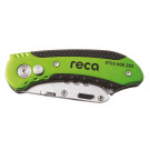 RECA višenamenski sklopivi nož, trapezno sečivo, 2-komponentna drška