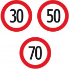 Regulacioni znak § 52/10a Ograničenje brzine 30/480 x 1,5 mm