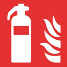 Znak - simbol aparata za gašenje požara 200 x 200 mm