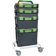 RECA 5-delni mobilni set: 4x RECA Boxx kofer + 1x kolica