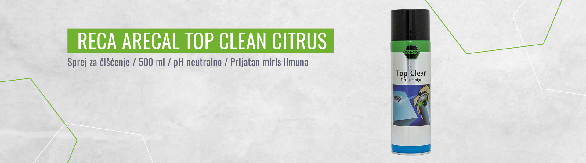 RECA arecal sprej za čišćenje TOP CLEAN Citrus